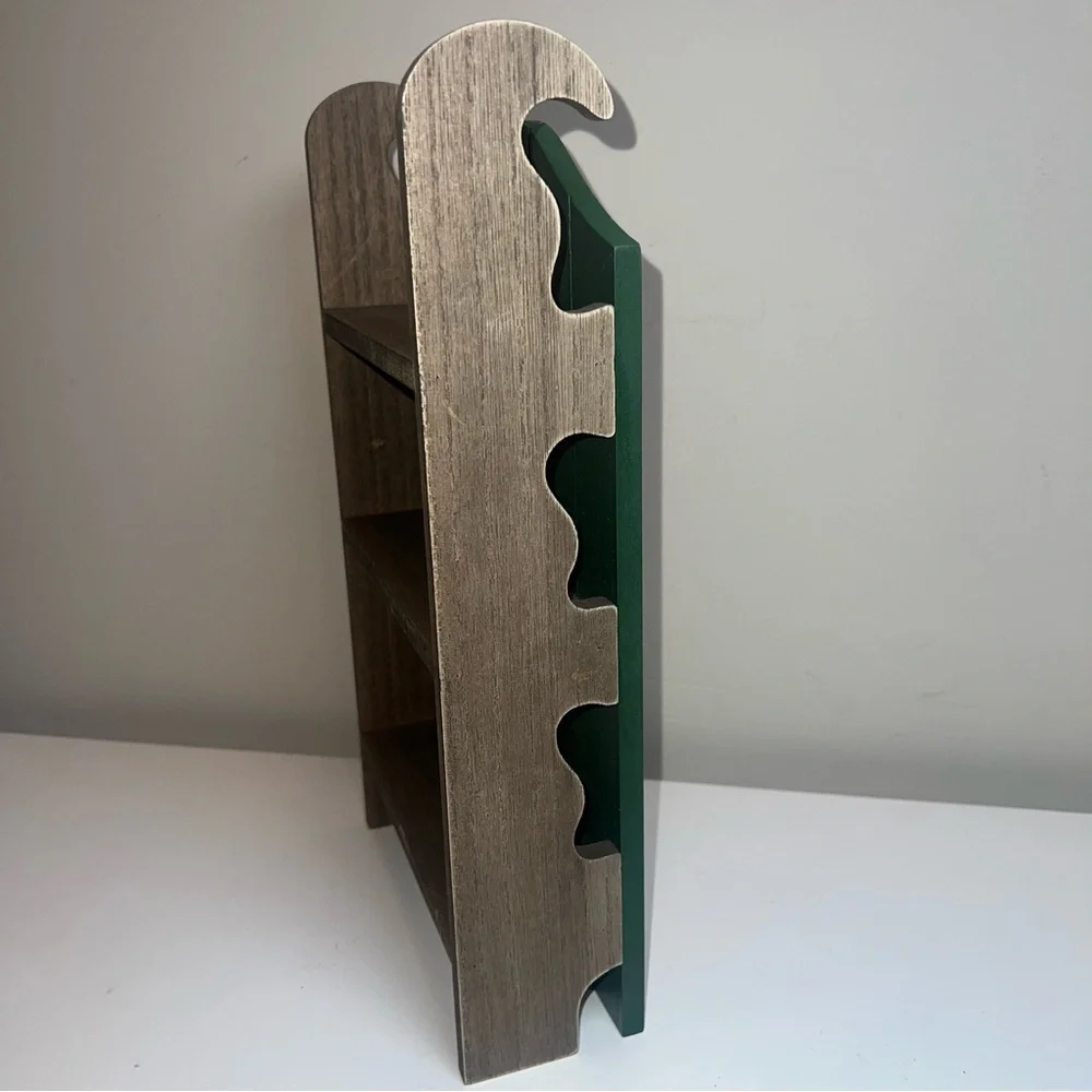 Target Bullseye Green Wooden Sleigh Shelf